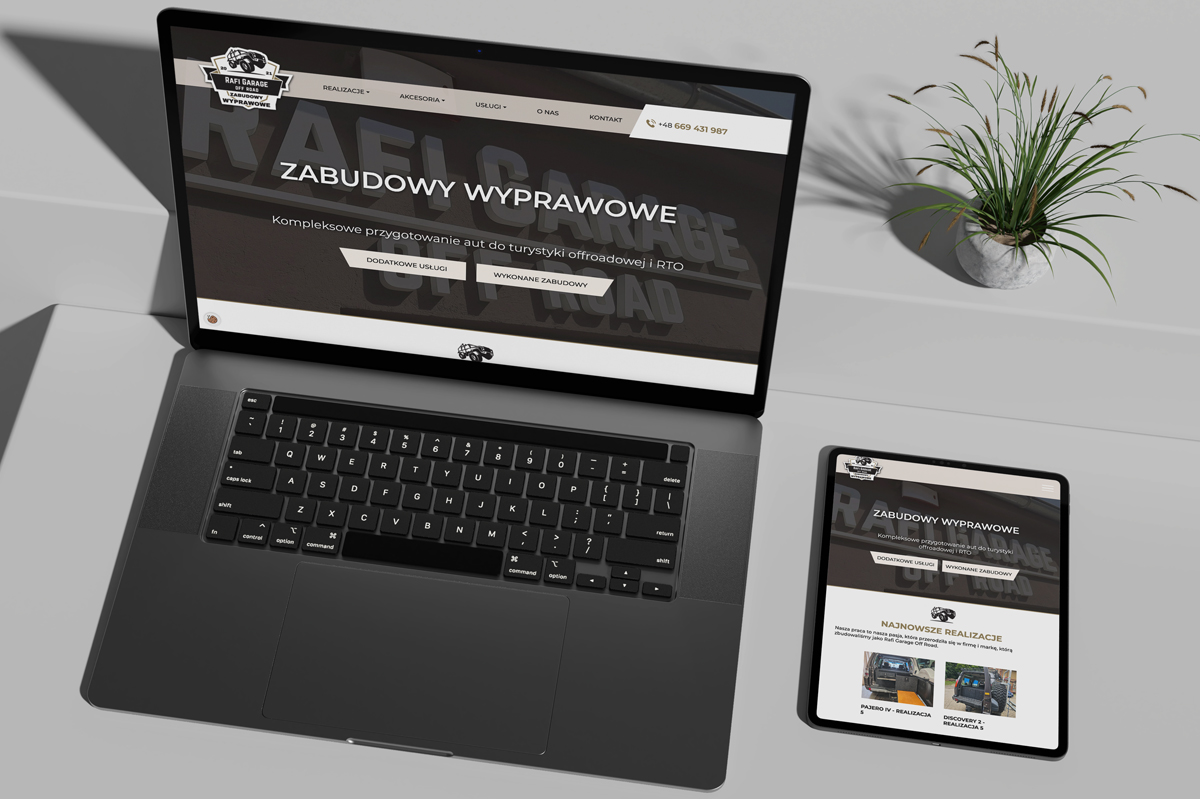 Rafi Garage Off Road - zabudowy wyprawowe - strona internetowa motoryzacja