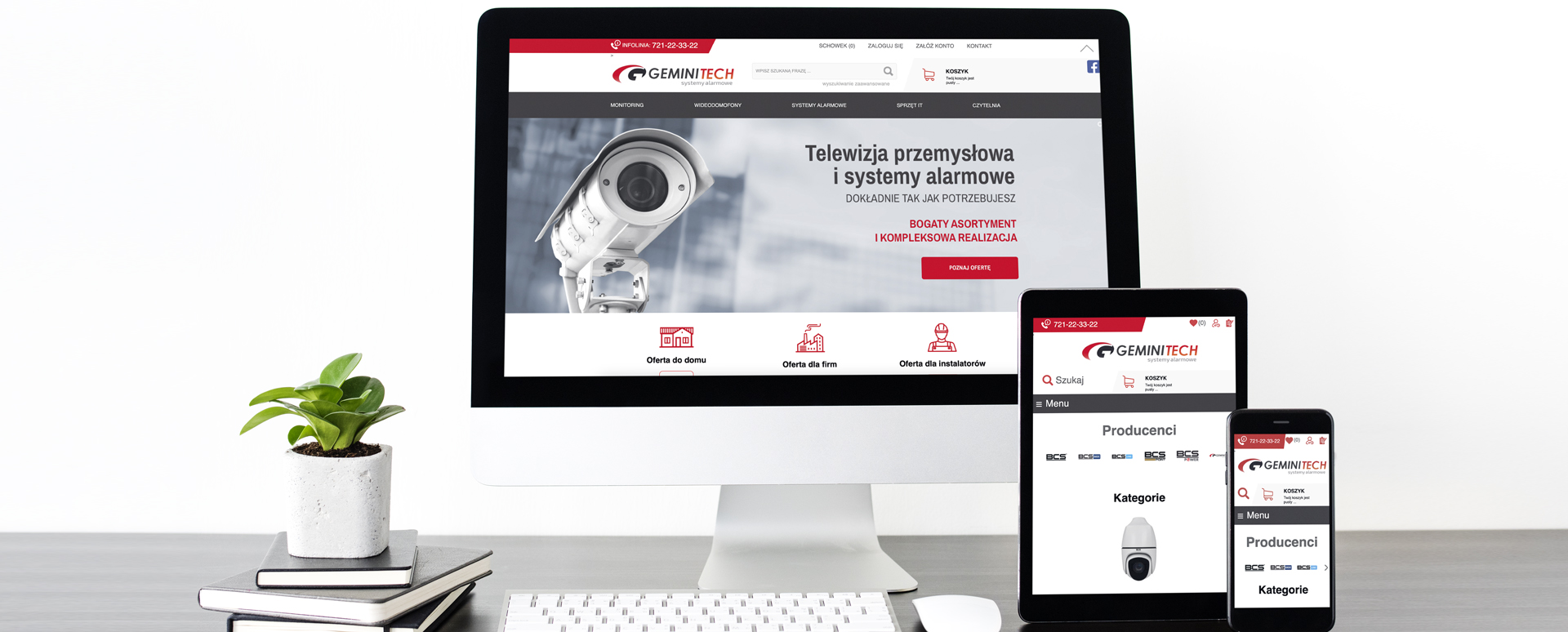 Geminitech - systemy alarmowe - strona internetowa